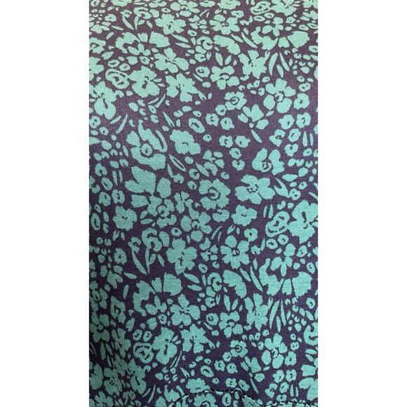 NWT Boden Jersey Midi Dress Floral Modest Cottagecore Blue Green Women's US 12L - Picture 6 of 15